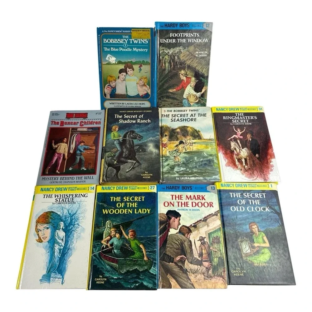 Vintage Nancy Drew‎ Hardy Boys Boxcar Children Bobbsey Twins Hardcover Book Lot